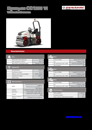 Тандемні вібраційні дорожні катки Dynapac CC 1200 VI 