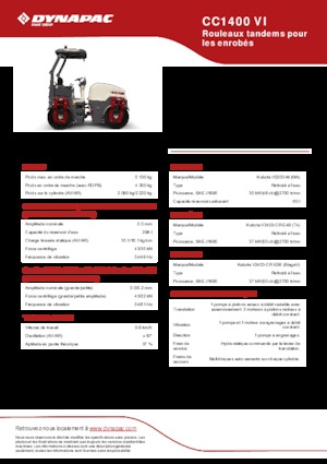 Тандемні вібраційні дорожні катки Dynapac CC 1400 VI