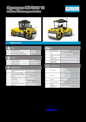 Тандемні вібраційні дорожні катки Dynapac CC 4000 VI