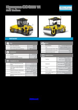 Тандемні вібраційні дорожні катки Dynapac CC 4000 VI