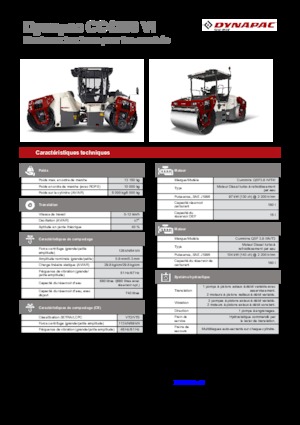 Тандемні вібраційні дорожні катки Dynapac CC 4200 VI