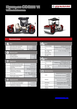 Тандемні вібраційні дорожні катки Dynapac CC 4200 VI