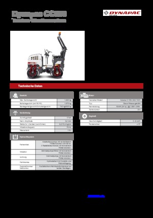 Тандемні вібраційні дорожні катки Dynapac CC 800
