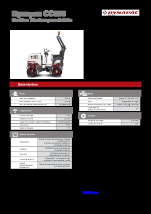 Тандемні вібраційні дорожні катки Dynapac CC 800