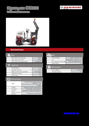 Тандемні вібраційні дорожні катки Dynapac CC 800