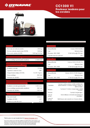 Тандемні вібраційні дорожні катки Dynapac CC1300 VI