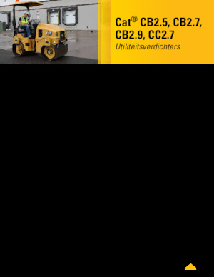 Тандемні вібраційні дорожні катки Caterpillar CC2.7