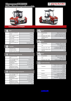 Тандемні вібраційні дорожні катки Dynapac CC2200