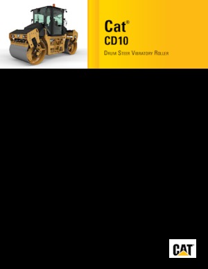 Тандемні вібраційні дорожні катки Caterpillar CD10