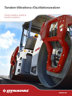 Тандемні вібраційні дорожні катки Dynapac CO 6200 VI