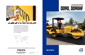 Тандемні вібраційні дорожні катки Volvo DD90HF