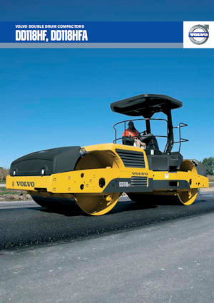 Тандемні вібраційні дорожні катки Volvo DD118HF
