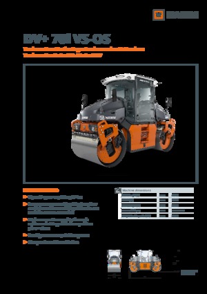 Тандемні вібраційні дорожні катки Hamm DV+ 70i VS-OS
