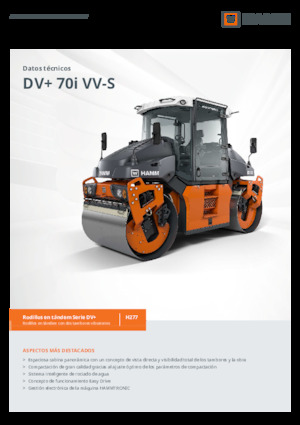 Тандемні вібраційні дорожні катки Hamm DV+ 70i VV-S