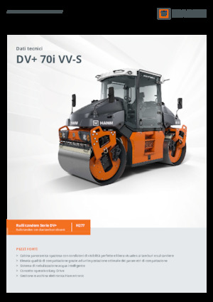 Тандемні вібраційні дорожні катки Hamm DV+ 70i VV-S