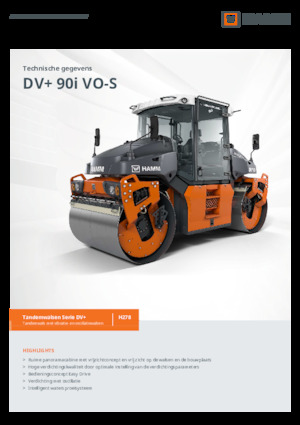 Тандемні вібраційні дорожні катки Hamm DV+ 90i VO-S