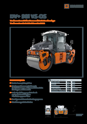 Тандемні вібраційні дорожні катки Hamm DV+ 90i VS-OS