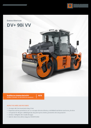 Тандемні вібраційні дорожні катки Hamm DV+ 90i VV