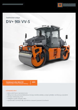 Тандемні вібраційні дорожні катки Hamm DV+ 90i VV-S