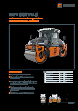 Тандемні вібраційні дорожні катки Hamm DV+ 90i VV-S