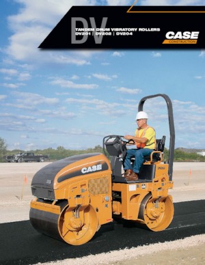 Тандемні вібраційні дорожні катки Case DV202