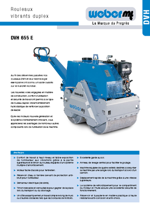 Тандемні вібраційні дорожні катки weber mt DVH 655 E