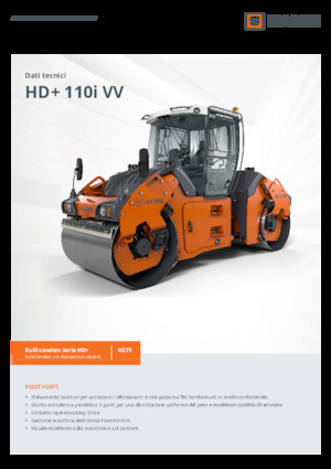 Тандемні вібраційні дорожні катки Hamm HD+ 110i VV