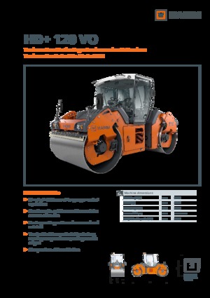 Тандемні вібраційні дорожні катки Hamm HD+ 120 VO