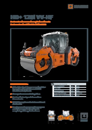 Тандемні вібраційні дорожні катки Hamm HD+ 120i VV-HF