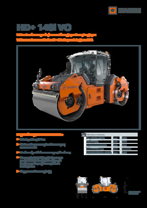 Тандемні вібраційні дорожні катки Hamm HD+ 140i VO