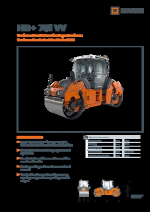 Тандемні вібраційні дорожні катки Hamm HD+ 70i VV