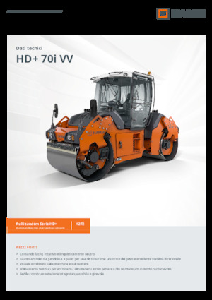 Тандемні вібраційні дорожні катки Hamm HD+ 70i VV