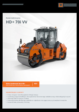 Тандемні вібраційні дорожні катки Hamm HD+ 70i VV