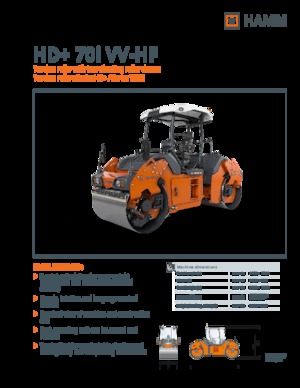 Тандемні вібраційні дорожні катки Hamm HD+ 70i VV-HF
