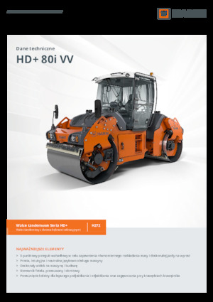 Тандемні вібраційні дорожні катки Hamm HD+ 80i VV
