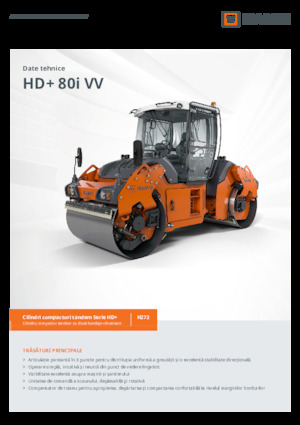 Тандемні вібраційні дорожні катки Hamm HD+ 80i VV