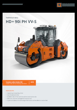 Тандемні вібраційні дорожні катки Hamm HD+ 90i PH VV-S