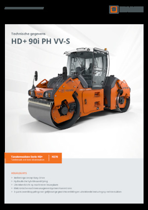 Тандемні вібраційні дорожні катки Hamm HD+ 90i PH VV-S