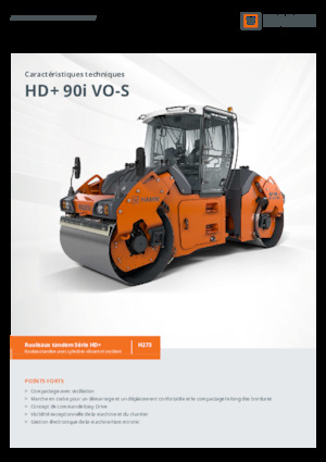 Тандемні вібраційні дорожні катки Hamm HD+ 90i VO-S