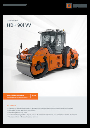 Тандемні вібраційні дорожні катки Hamm HD+ 90i VV