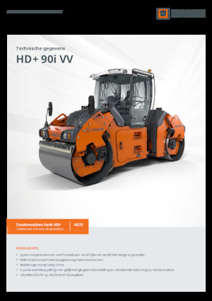 Тандемні вібраційні дорожні катки Hamm HD+ 90i VV