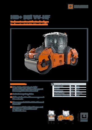 Тандемні вібраційні дорожні катки Hamm HD+ 90i VV-HF