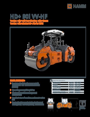 Тандемні вібраційні дорожні катки Hamm HD+ 90i VV-HF
