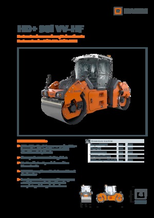 Тандемні вібраційні дорожні катки Hamm HD+ 90i VV-HF