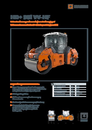 Тандемні вібраційні дорожні катки Hamm HD+ 90i VV-HF