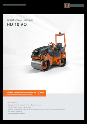 Тандемні вібраційні дорожні катки Hamm HD 10 VO
