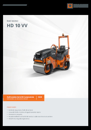 Тандемні вібраційні дорожні катки Hamm HD 10 VV