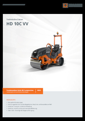 Тандемні вібраційні дорожні катки Hamm HD 10C VV