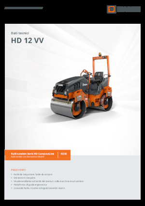 Тандемні вібраційні дорожні катки Hamm HD 12 VV