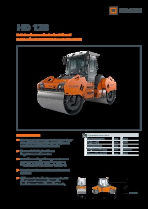 Тандемні вібраційні дорожні катки Hamm HD 128